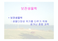 보전생물학과 종다양성-2