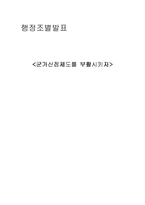 [행정학] 군가산점제도 찬성-1