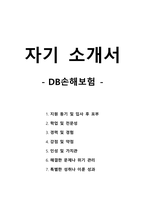 자기 소개서 - DB손해보험-1