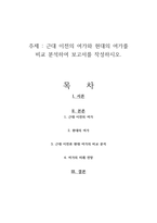 근대 이전의 여가와 현대의 여가를 비교 분석하여 보고서를 작성하시오-1