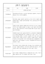 만4세 1년 발달평가 (5명 10Page분량, 표준보육과정 근거 발달평가)-9