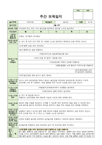 만1세 3월 주간보육일지 3월 1주-4주 -7