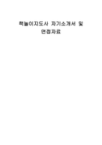 책놀이지도사 자기소개서 및 면접자료-1