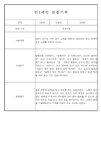 만1세,만2세 혼합반 평가제 관찰일지 / 발달평가 103Page분량 -10