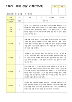 관찰일지 1학기 3-8월 만5세 12명-7