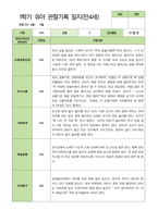 만4세 1학기 3-8월 관찰일지 25명-15