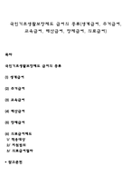 국민기초생활보장제도 급여의 종류(생계급여, 주거급여, 교육급여, 해산급여, 장제급여, 의료급여)-1