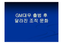 [조직행위관리] GM대우 출범 후 달라진 조직문화-1