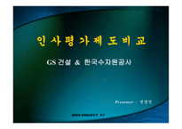 [인적자원관리,인사평가제도,GS건설,수자원공사]GS건설&수자원공사인사평가제도-1