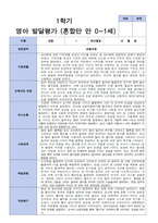 1학기 영아 발달평가 혼합 만 0세-1세 8명-6