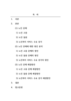 노인복지론_우리사회 고령화와 관련해 발생하는 노인문제를 찾아 현황을 제시하고, 원인을 분석한 뒤 예방과 해결을 위한 대안을 작성하시오-2