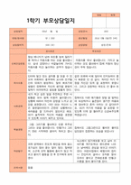 1학기 부모상담일지 만 3세 19명-13
