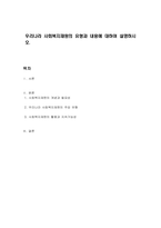 우리나라 사회복지재원의 유형과 내용에 대하여 설명하시오-1