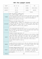 부모 상담일지 만4세 17명  1년 1학기 2학기 34페이지-4