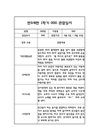 만0세 영아 관찰일지 및 발달평가 1학기 3월-8월-5