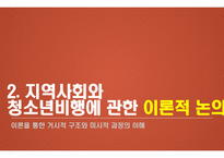 (A+보장, 청소년비행론 ppt발표) 지역사회와 청소년 비행-5
