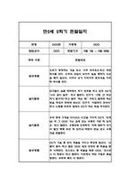 만5세 2학기 관찰일지 및 종합발달평가 22명 (일상,놀이 관찰일지 / 1명당 2Page분량)-5
