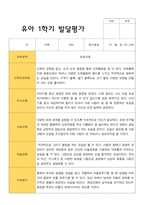만 5세 1학기 발달평가 15명의 발달평가내용입니다-6