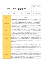 만 5세 1학기 발달평가 15명의 발달평가내용입니다-7