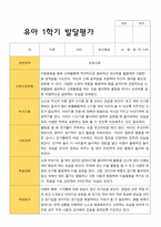 만 5세 1학기 발달평가 15명의 발달평가내용입니다-11
