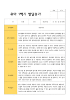 만 5세 1학기 발달평가 15명의 발달평가내용입니다-15