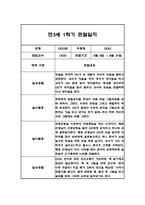 관찰일지 1학기(3월-8월) 만3세 20명-9