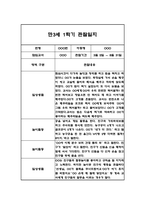 관찰일지 1학기(3월-8월) 만3세 20명-17