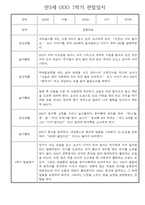 만3세 일상,놀이활동 1년 관찰일지,발달평가 30명 60Page (유아 관찰일지)-9