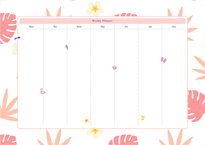디지털 위클리 플래너 weekly planner summer 2종-2