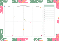 디지털 위클리 플래너 weekly planner summer 2종-3