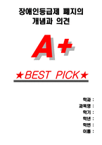 [A+]장애인등급제 폐지의 개념과 의견-1
