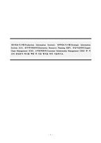 경영정보시스템_생산정보시스템(Production Information System), 전략정보시스템(Strategic Information System 313), 전사적자원관리(Enterprise Resource Planning ERP), 공급사슬관리(Supply Chain Management 3CM), 고객관계관리(Customer R-1
