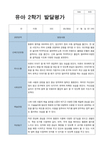 평가제 2학기 만 3세 20명 유아발달평가-20