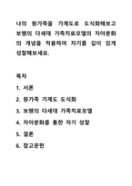 나의 원가족을 가계도로 도식화해보고 보웬의 다세대 가족치료모델의 자아분화의 개념을 적용하여 자기를 깊이 있게 성찰해보세요-1