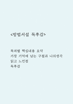 방법서설 독후감 (방법서설 목차별 핵심내용 요약 및 가장 기억에 남는 구절과 나의생각 / 방법서설 읽고 느낀점과 독후감)-1