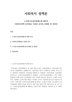 노인복지-노인장기요양보험제도에 대하여 사회복지정책 분석틀을 이용하여 분석-2