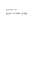 중국의 도시화와 문제점 및 개선방안-1