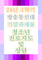 청소년진로지도및상담 진로정보의 여러 가지 형태에 대해 요약-1