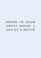 SNS마케팅 기업 성공,실패사례분석과 SNS마케팅 도입효과 분석 및 향후시사점-1