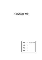 [사회과학]거버넌스와 NGO-1