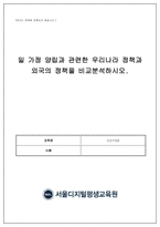 건강가정론_일 가정 양립과 관련한 우리나라 정책과 외국의 정책을 비교분석하시오-1
