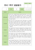 만 3세 1학기 발달평가 21명 -평가제-13