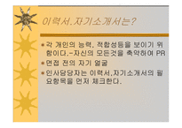 자기소개서, 이력서의 기본기 다지기 - 파워포인트 정리-3