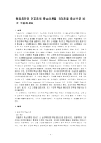 행동주의와 인지주의 학습이론을 차이점을 중심으로 비교 기술하세요-1