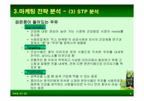 [마케팅비교분석] 웰빙에 의한 롯데햄우유 `검은콩이들어있는우유`과 정식품 `녹차베지밀` 마케팅전략분석-10