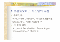 [호텔경영]프론트오피스 시스템의 구성-5