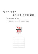 [독후감] 인재전쟁-1