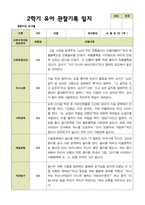 평가제 2학기 유아관찰일지 만 3세 22명-2