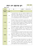 평가제 2학기 유아관찰일지 만 3세 22명-3