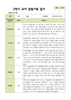 평가제 2학기 유아관찰일지 만 3세 22명-15